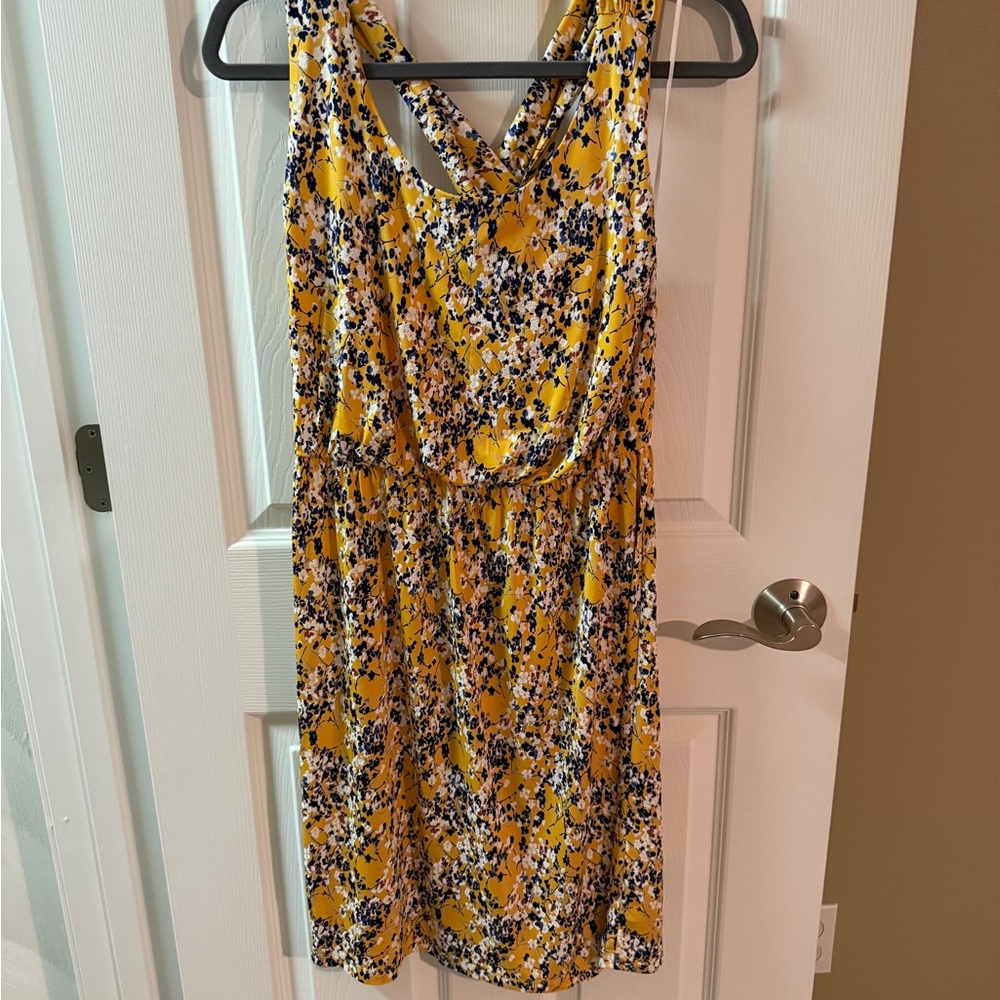 Floral Yellow Women's Dress
